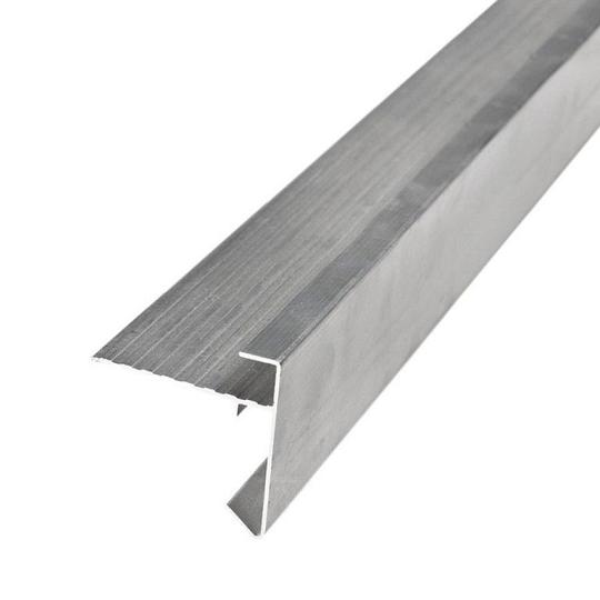 Aluminium daktrim recht – 4,5 x 4,5 x 250 cm