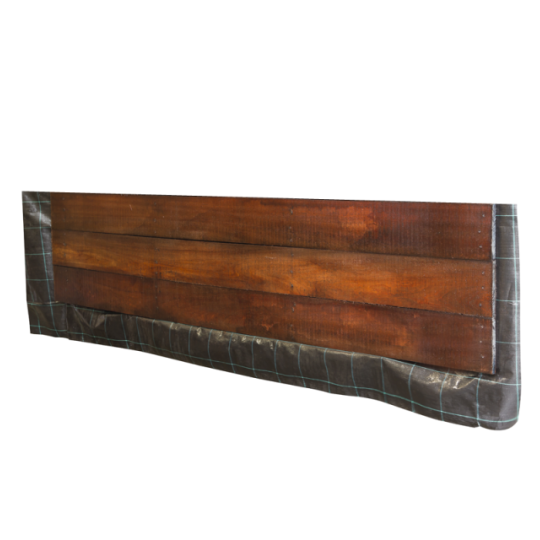 Angelim vermelho hardhout beschoeiingschot 100 x 2 x 200 cm, fijnbezaagd