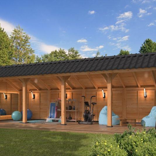 Kapschuur Bergen L Type 10 Douglas Gedroogd Potdekselplank blank