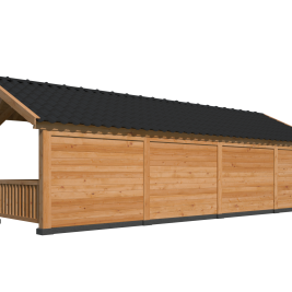 Kapschuur Bergen L Type 11 Douglas Gedroogd Potdekselplank blank