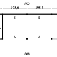 Kapschuur Bergen L Type 11 Douglas Gedroogd Potdekselplank blank