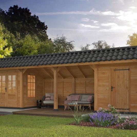 Kapschuur Bergen L Type 12 Douglas Gedroogd Potdekselplank blank