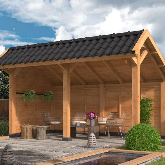 Kapschuur Bergen L Type 2 Douglas Gedroogd Potdekselplank blank