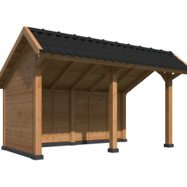 Kapschuur Bergen L Type 2 Douglas Gedroogd Potdekselplank blank