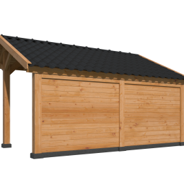 Kapschuur Bergen L Type 2 Douglas Gedroogd Potdekselplank blank