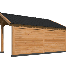 Kapschuur Bergen L Type 3 Douglas Gedroogd Potdekselplank blank