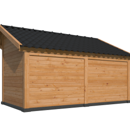 Kapschuur Bergen L Type 4 Douglas Gedroogd Potdekselplank blank