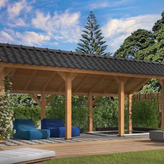 Kapschuur Bergen L Type 5 Douglas Gedroogd Potdekselplank blank