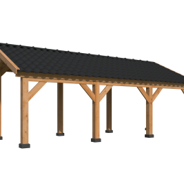 Kapschuur Bergen L Type 5 Douglas Gedroogd Potdekselplank blank