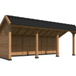 Kapschuur Bergen L Type 6 Douglas Gedroogd Potdekselplank blank