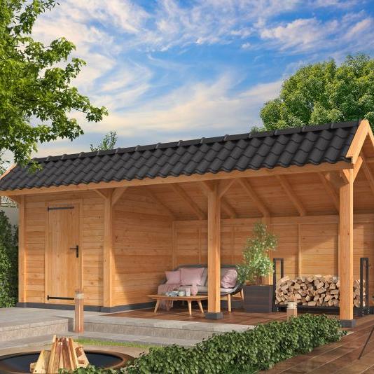 Kapschuur Bergen L Type 7 Douglas Gedroogd Potdekselplank blank