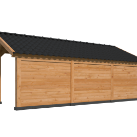 Kapschuur Bergen L Type 7 Douglas Gedroogd Potdekselplank blank