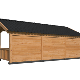 Kapschuur Bergen L Type 8 Douglas Gedroogd Potdekselplank blank