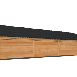 Kapschuur Bergen XL, Type 10 Douglas Gedroogd Potdekselplank blank