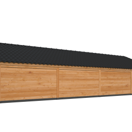 Kapschuur Bergen XL, Type 11 Douglas Gedroogd Potdekselplank blank