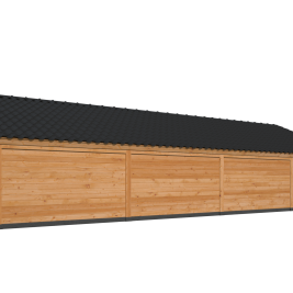 Kapschuur Bergen XL, Type 12 Douglas Gedroogd Potdekselplank blank