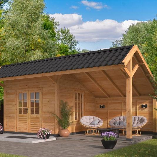 Kapschuur Bergen XL, Type 3 Douglas Gedroogd Potdekselplank blank