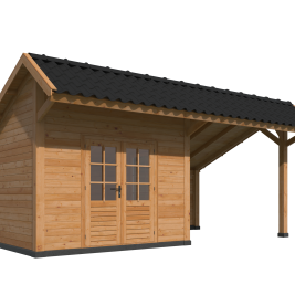 Kapschuur Bergen XL, Type 3 Douglas Gedroogd Potdekselplank blank