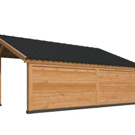 Kapschuur Bergen XL, Type 3 Douglas Gedroogd Potdekselplank blank