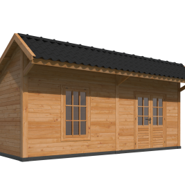 Kapschuur Bergen XL, Type 4 Douglas Gedroogd Potdekselplank blank