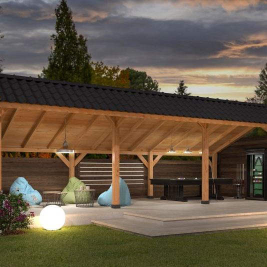 Kapschuur Bergen XL, Type 5 Douglas Gedroogd Potdekselplank blank