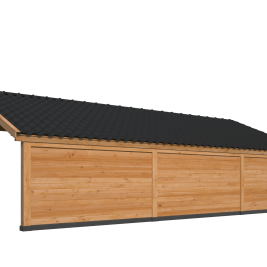 Kapschuur Bergen XL, Type 6 Douglas Gedroogd Potdekselplank blank