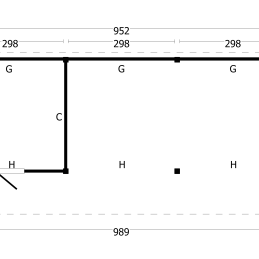 Kapschuur Bergen XL, Type 7 Douglas Gedroogd Potdekselplank blank