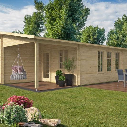 Blokhut - Tuinhuis Formigal | 70 mm | onbehandeld