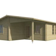 Blokhut - Tuinhuis Formigal | 70 mm | onbehandeld