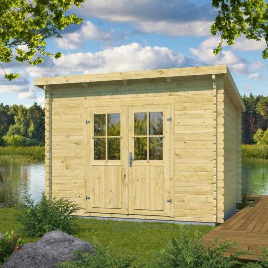 Blokhut Reus | 34 mm | onbehandeld