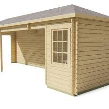 Blokhut - Tuinhuis Gretel | 44 mm | vuren honinggeel geïmpregneerd