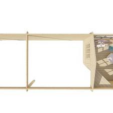 Blokhut - Tuinhuis Gretel | 44 mm | vuren honinggeel geïmpregneerd