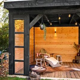 Blokhutaccessoires aluminium daktrim 4,5 x 4,5 x 250 cm incl. 1 klang