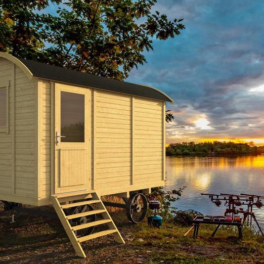 Circuswagen Joey | 19mm | vuren onbehandeld | 360 x 240 cm | excl. onderstel