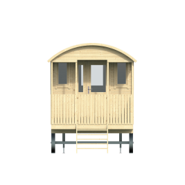 Circuswagen Johnny | 19mm | vuren onbehandeld | 600 x 240 cm | excl. onderstel