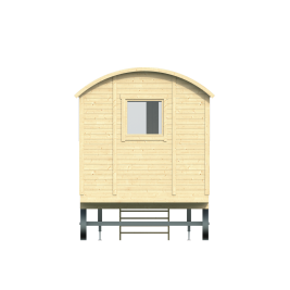 Circuswagen Johnny | 19mm | vuren onbehandeld | 600 x 240 cm | excl. onderstel