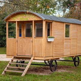 Circuswagen Kathy | 19mm | vuren onbehandeld | 500 x 240 cm | excl. onderstel