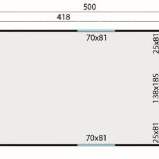 Circuswagen Kathy | 19mm | vuren onbehandeld | 500 x 240 cm | excl. onderstel