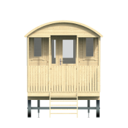 Circuswagen Paddy | 19mm | vuren onbehandeld | 480 x 240 cm | excl. onderstel