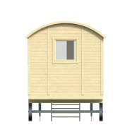 Circuswagen Paddy | 19mm | vuren onbehandeld | 480 x 240 cm | excl. onderstel