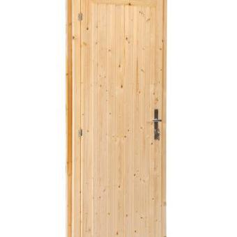 Deur enkel D5 LS vuren 90,5 x 196 cm | grijs geïmpregneerd,  links scharnierend