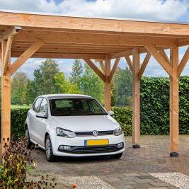 DHZ Carport Lemmer Douglas fijnbezaagd 450 x 600 cm