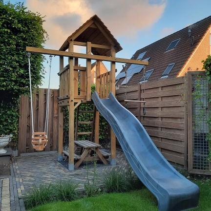 DHZ Houtpakket Blue Rabbit Kiosk 8,8 x 8,8 cm