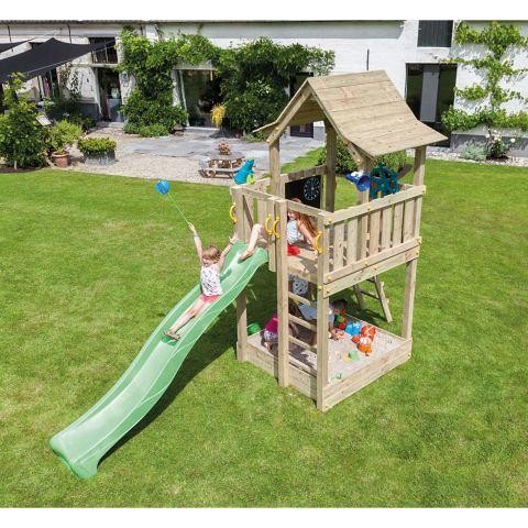 DHZ Houtpakket Blue Rabbit Pagoda 8,8 x 8,8 cm