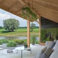 DHZ Kapschuur Boekelo Douglas 900 x 250 cm zwart geïmpregneerd