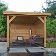 DHZ Plat dak Holten geschaafd douglas 300 x 300+390 cm