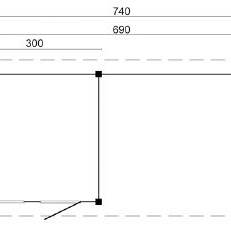 DHZ Plat dak Holten geschaafd douglas 300 x 300+390 cm
