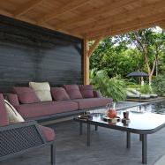 DHZ Plat dak Holten geschaafd douglas 300 x 300+390 cm zwart gespoten