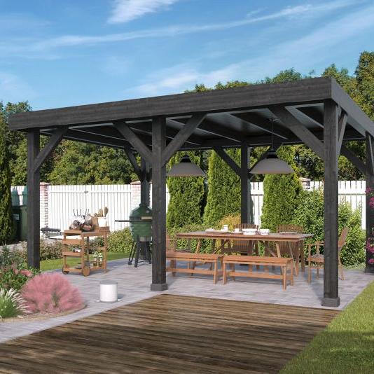 DHZ Rijssen Douglas 500 x 400 cm zwart geïmpregneerd