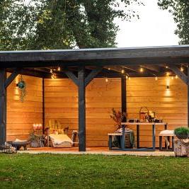 DHZ Rijssen Douglas 500 x 400 cm zwart geïmpregneerd